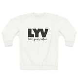 LYV (live your value) Unisex Sweatshirt White with Signature