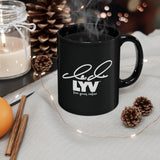 LYV 11oz Black Mug with Signature