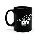 LYV 11oz Black Mug with Signature