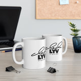 LYV Ceramic Coffee Cups with Signature, 11oz