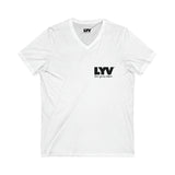 LYV (live you value) Unisex Jersey Short Sleeve V-Neck Tee Design B