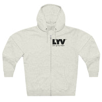 LYV (live your value) Unisex Premium Full Zip Hoodie with Signature