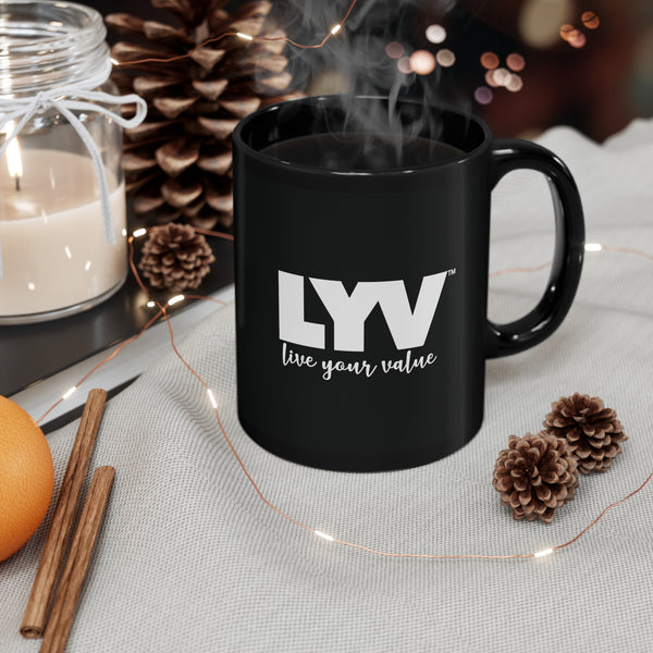 LYV (live your value) 11oz Black Mug