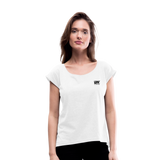 LYV Women's Roll Cuff T-Shirt - white