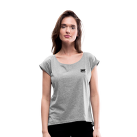 LYV Women's Roll Cuff T-Shirt - heather gray