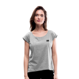 LYV Women's Roll Cuff T-Shirt - heather gray